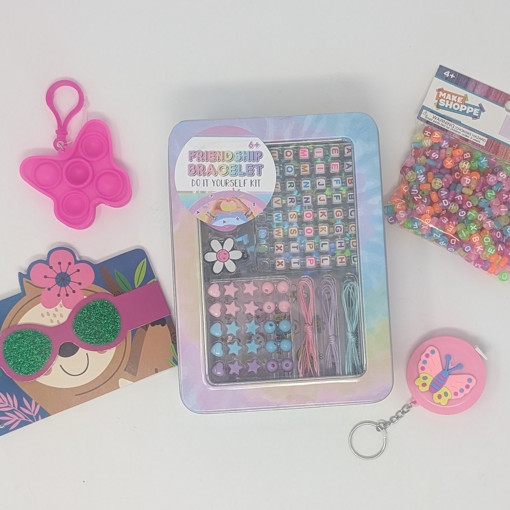 DIY Friendship Bracelet Kit with Beads and Accessories